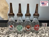 4 - Oil Advertising Bottles