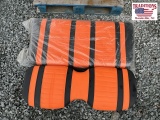 Black and Orange Golf Cart Seat