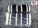 Black and White Golf Cart Seat