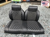 Black with Diamond Stich Golf Cart Seat