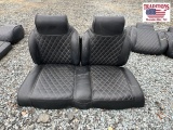 Black w Diamond Stitch Golf Cart Seat