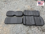Front and Rear Black Golf Cart Seats