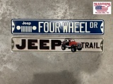 2 Jeep Metal Signs 20