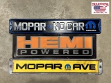 3 Mopar Metal Signs