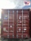 One Trip 20ft x 8ft x 8ft Shipping Container  -RED