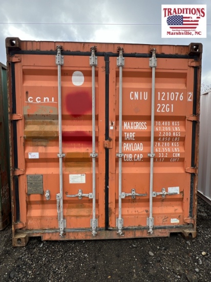 20ft x 8ft x 8ft Shipping Container - Orange