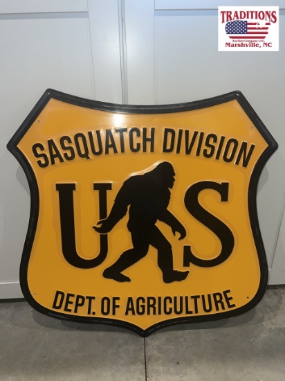 Sasquatch Division Dept. of AG Sign