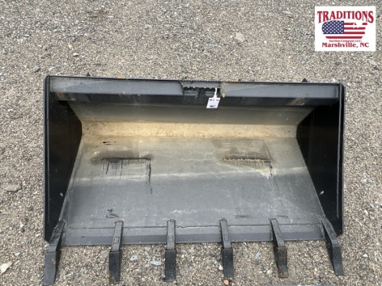 60" Bucket with Teeth Skid Steer Attachment