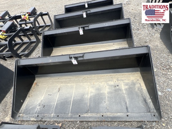 72" Low Profile Bucket Skid Steer Attachment
