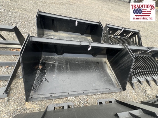 72" Litter Bucket Skid Steer Attachment