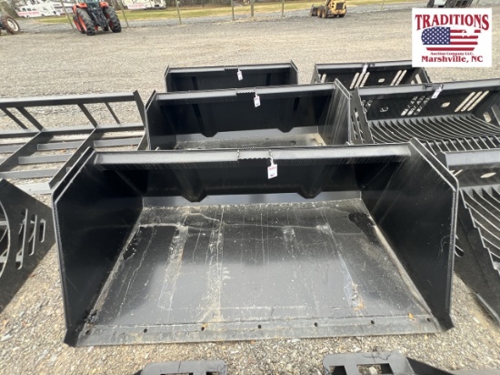 74" Litter Bucket Skid Steer Attachment