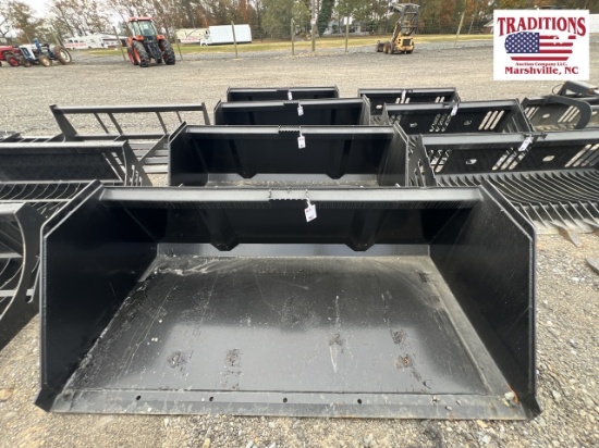 78" Litter Bucket Skid Steer Attachment