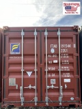 One Trip 20ft x 8ft x 8ft Shipping Container  -RED