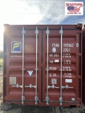 One Trip 20ft x 8ft x 8ft Shipping Container  -RED