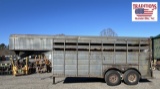 1989 Wil-Ro 16ft Livestock Trailer VIN2492
