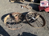 (2) Steel Wheels