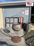 Cast Wash Pot on Stand
