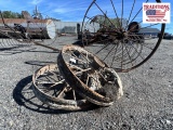 (2) Steel Wheels