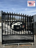 14ft Wrought Iron Bi-Parting Gates - Cow Scene
