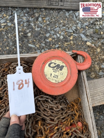 C M 1 Ton Chain Hoist