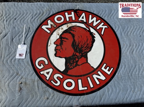 25.5" Mohawk Porcelain Sign