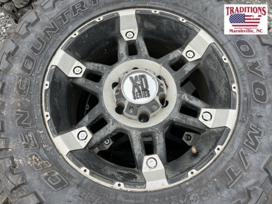 4 XD Series Wheels w Toyo 33x12.50R18LT Tires