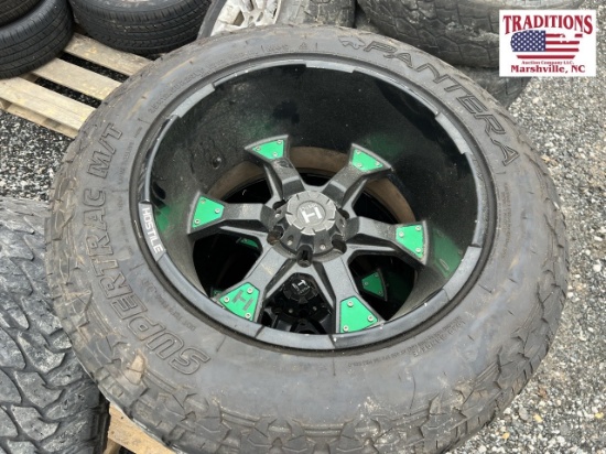 4 Hostile Wheels w Pantera 35 12.50R20 Tires