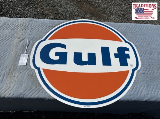 36" Gulf Metal Sign