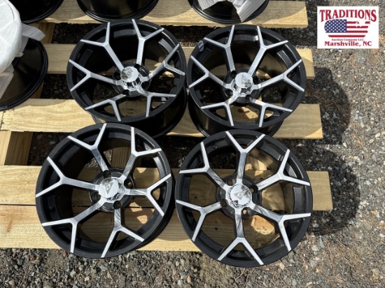 Set of 4 Golf Cart Wheels