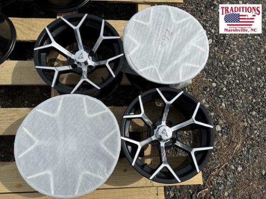 Set of 4 Golf Cart Wheels