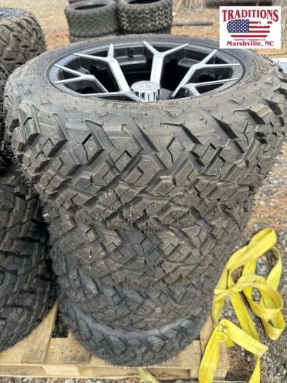 4 New Golf Cart Wheels and Tires
