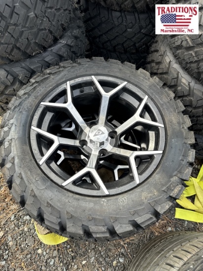 2 New Golf Cart Wheels and Tires