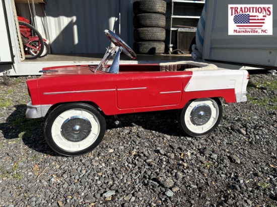 Red & White Pedal Car