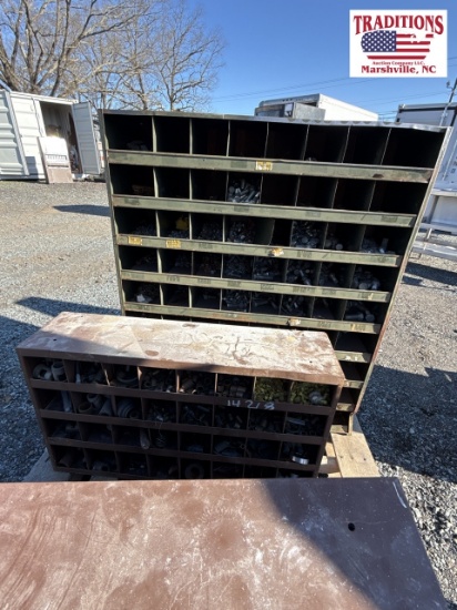 3 Bolt Bins with continents