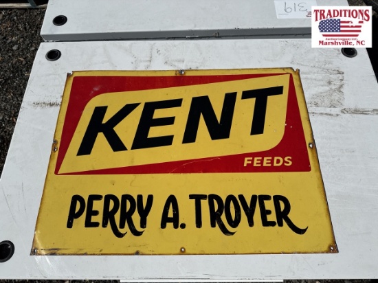 Kent Feeds Metal Sign 24"x18”