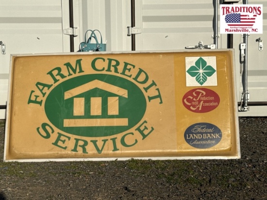 73"x37” Plastic Farm Credit Service Sign Insert