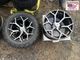 4 New Golf Cart Wheels—2 with Tires