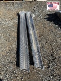 Set of Diamond Plate Step Covers for Golf Cart