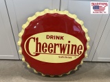Fluted Cheerwine Button 26