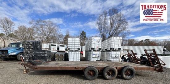 77" x 20' Tri-axle Trailer - NO TITLE