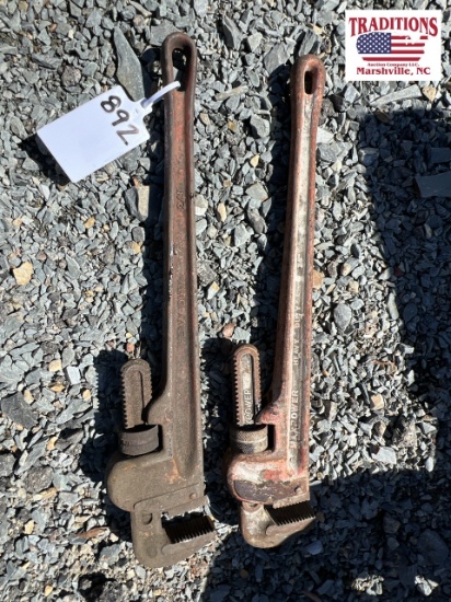 (2) 24" Ridgid Pipe Wrenches