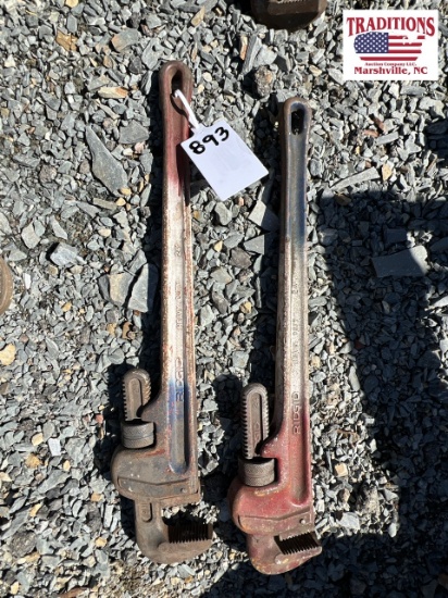 (2) 24" Ridgid Pipe Wrenches
