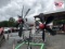 Airplane Whirligig -  Red, White, and Black