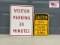 Visitor Parking & Drive Slow Signs