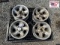 Set of 4 Chevrolet 5 Lug Wheels with Center Caps