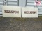 2 Hesston Plastic Sign Inserts 72x45