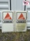 2 AGCO Plastic Sign Inserts 27x45