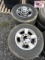 Set of 4 Ram Wheels with Center Caps w Tires
