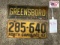 Greensboro NC Town Tag & NC 1942 Tag