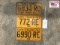 3 NC Farm Truck Tags